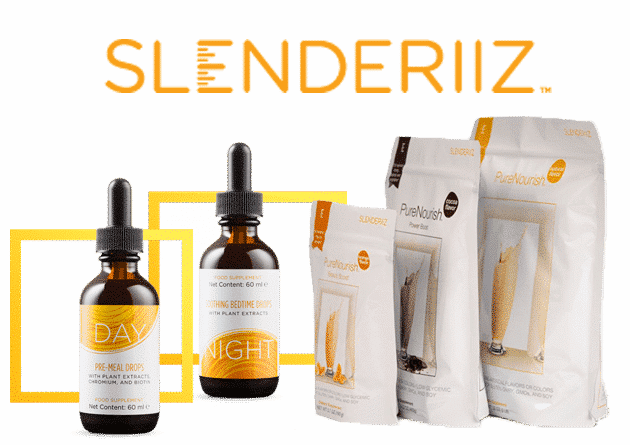 Slenderiiz è la gamma speciale di gestione del peso del marchio Ariix. Slenderiiz è composto da Day & Night Drops, PureNourish, Beauty Boost e Giving Greens.